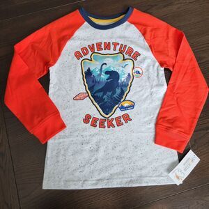 365 Kids Garanimals Boys Long Sleeve Dinosaur Adventure Seeker Shirt NEW 10